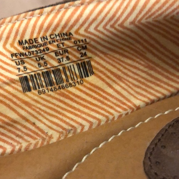 Fossil Leather Open Toe Flats - Picture 8 of 9